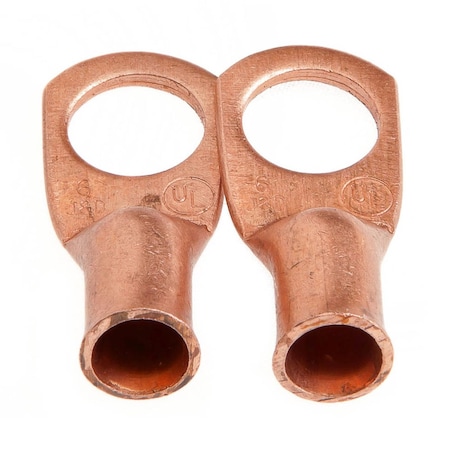 Forney Lug For #6 Cable, 3/8" Stud, Premium Copper 60103